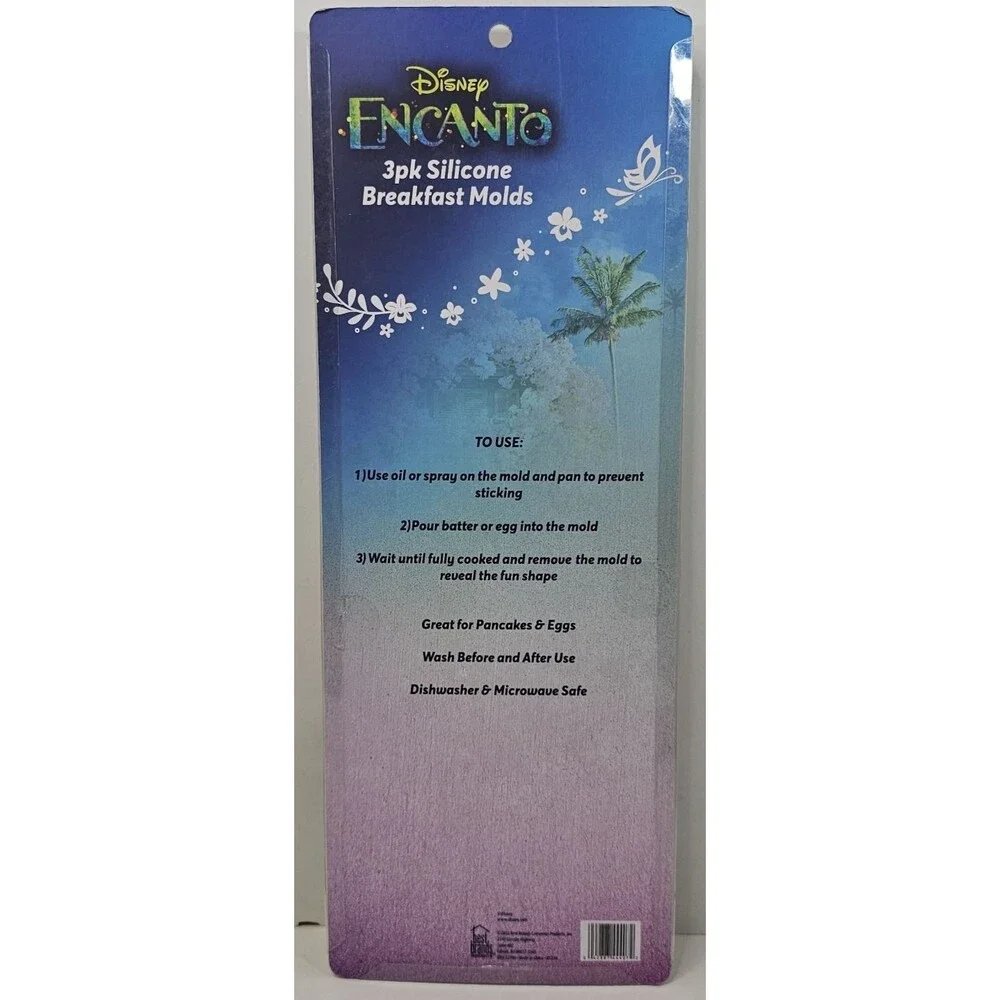 Disney Pixar Encanto 3 Pk Breakfast Molds (can be used‎ for crafts too)